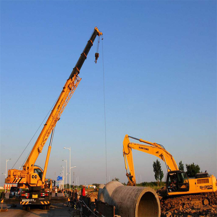 唐河挖机用吊车怎么吊